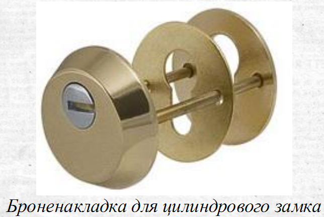 Броненакладка для цилиндрового замка
